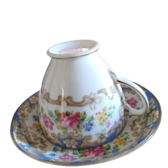 VTG Old Royal Bone China England Teacup & Saucer Hand-Painted Signature & # 2854 - Picture 2 of 4